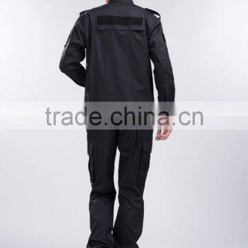 2016 Juqian Custom High Quality Black Workwear Military Security Guard Uniform for Sale photo-2