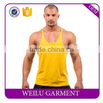 Men Plain Gym Tank Tops Custom Logo Racerback Tank Tops Assorted Color