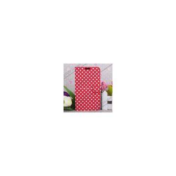 Fashionable Polka Dots Flip Leather Case For Samsung N7100