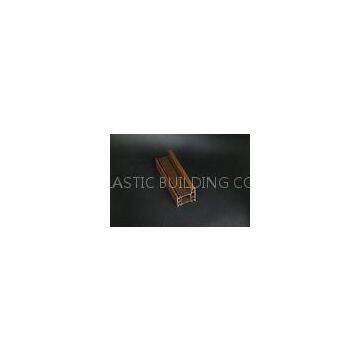 Brown PVC Profiles Laminated Frame Film 4 Chambers For Doors Frames