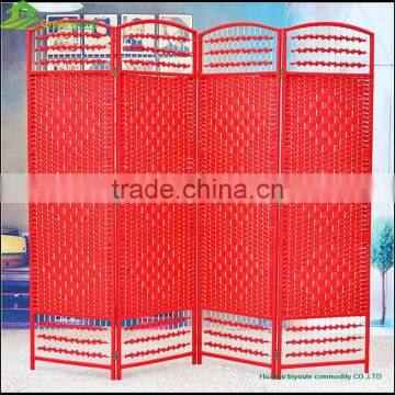 New Arrivals Synthetic Hand Weaving Rattan Modular Folding Screen Room Divider Folding partition GVSD 017