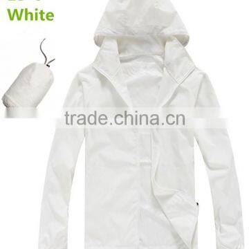 Rose Red Lightweight Hooded Pullover RED Windbreaker Jacket With Bag photo-3