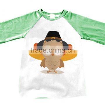 2017wholesale Fashion Clothing Cute Printing Girls Boys Turkey Tops photo-2