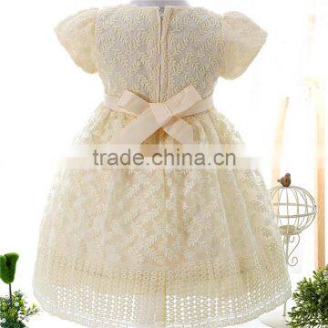 Good Quality Flower Embroidery Latest Net Designs Novel Fashion Baby Dress New Style photo-2