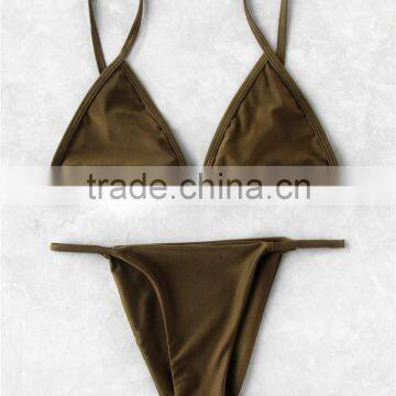 Custom Bikini Bathingsuit Adjustable Thin Straps Swimwear Extreme String Bikinis photo-3