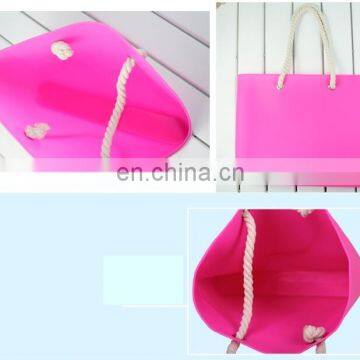 2017colorful Silicone Bag Hot Sale Silicone Beach Bag for Ladies
