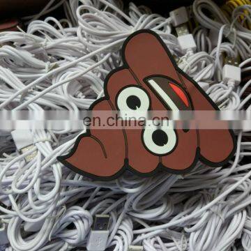 Funny shit soft pvc USB heat-retaining coaster