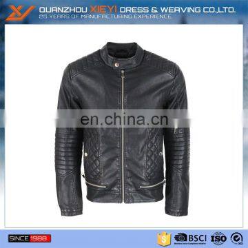 Fashion Cheap Mens Leather Jacket, 100% PU shell leather jacket