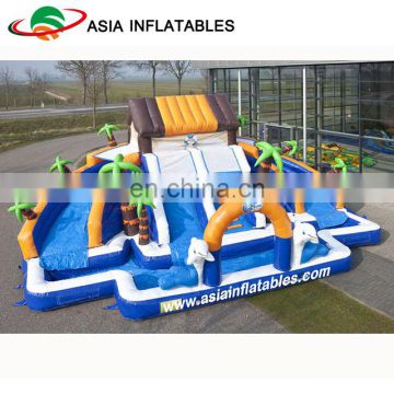 High quality water park spraying game equipment spray water park water slide with pool