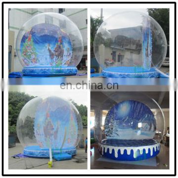 Decoration inflatable snow globe ball ,cheap snow globe for sale,inflatable christmas decoration snow ball for commercial