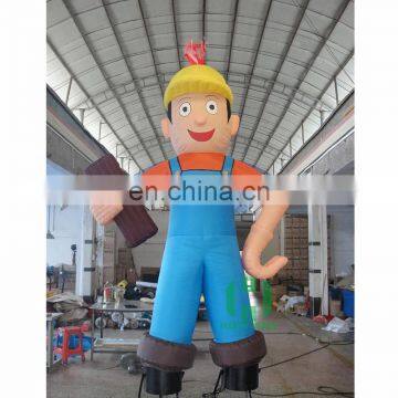 A man in Suspenders Giant inflatable cartoon characters inflatable advertising figures