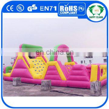 HI High Quality Giant Inflatable Obstacle Course Video for Adults and Kids photo-4