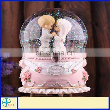 Cartoon Resin lover Crystal ball Music Box - Gifts for valentine's day