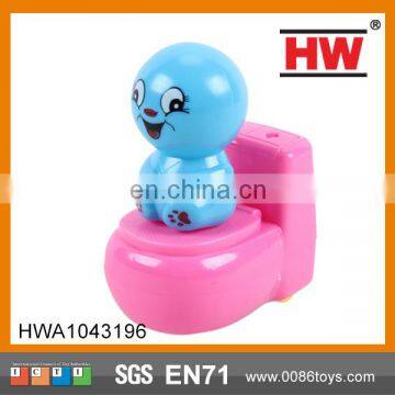 2015 hot selling 7CM Pull back small toilet toy