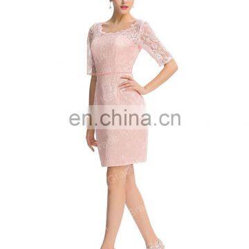 Grace Karin 2016 Formal Occasion Elegant Half Sleeve Lace Mother Of The Bride Dress +Free Jacket GK000055-1 photo-2