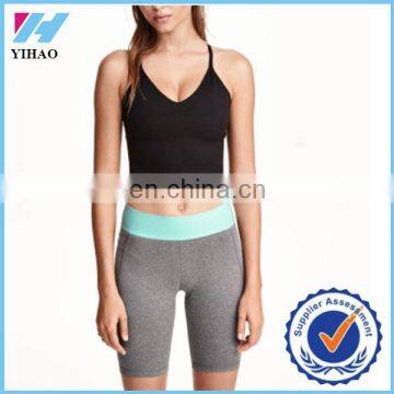 Trade assurance Yihao women's sportswear short sports tights soft fabric Yoga gym tight legging