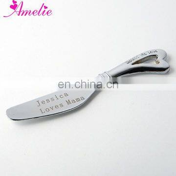 Customized Engrave Logo Personalized Fashion Love Heart Butter Knife Wedding Birthday Party Gift Favor Accessory photo-3