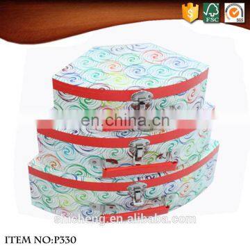 Kids Barbie Doll Cardboard Paper Suitcase With Metal Lock photo-5