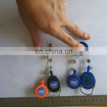 retractable roller clips for badge id card