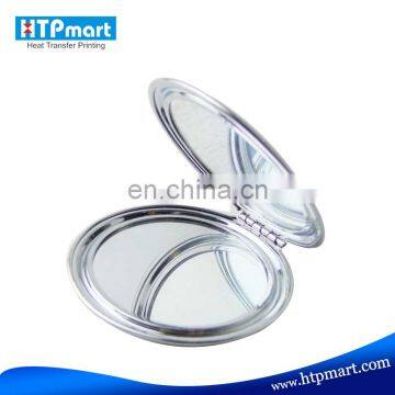 China factory sublimation blank makeup mirror heat round square shape