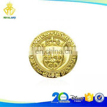 Shiny Gold Die Struck Custom Religious Coin