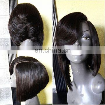 130% density short human hair wig Pre Plucked dreadlocks wig lace front wig