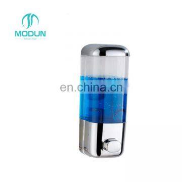 ABS Wall Mount Manual Liquid Soap Shampoo Dispenser