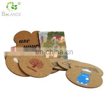 High Quality Customized Printed Cork Board 50-180mm Size Cork Coaster in Bulk Package photo-6