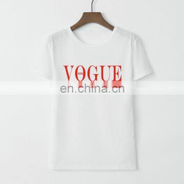 Explosive European and American Women's Vogue Letter Printing Loose Short-sleeved T-shirt Blouse photo-4
