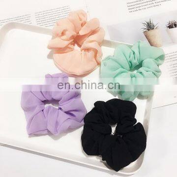 Classical Design Women Hair Accesorios Pelo Female Hair Tie Scrunchie Ponytail Hair Holder Rope Chiffon Headwear photo-2
