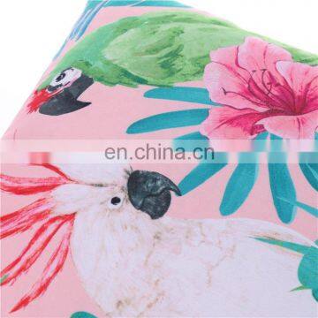 Recycling Custom Animal Toucan Printed Pillow Polyester Canvas Water Resistant Outdoor Cushion for Home Decor Sofa photo-7