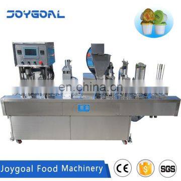 Automatic Linear Type Jelly cream Drink Cup fFlling Sealing Machine