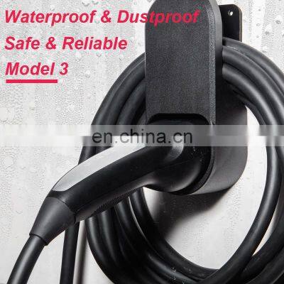 US/EU Standard Charging Cable Organizer For Tesla Model 3/S/X Wall Charger Stents Cable Bracket Car Accessories photo-5
