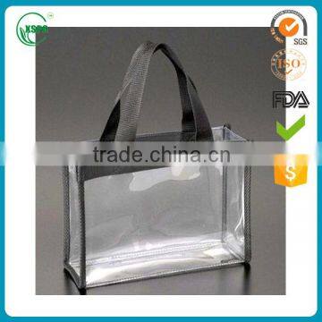 large clear vinyl handled tote