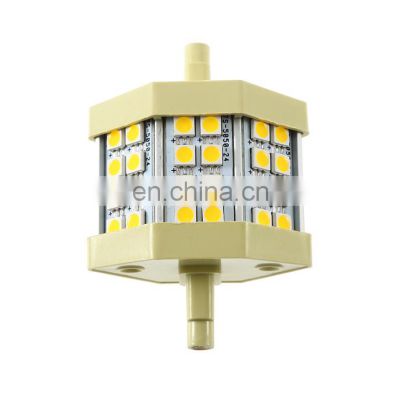 R7S 24 SMD5050 LED 85~265V 5W Floodlight Replacement Lamp Warm White