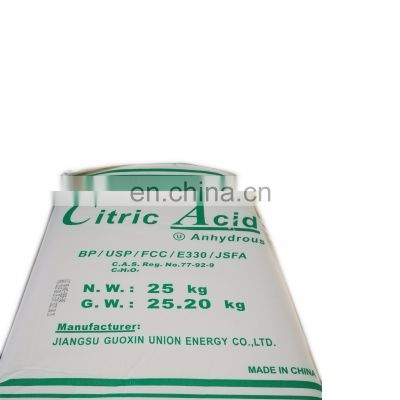 Citric Acid Anhydrous 30-100 Mesh Food Grade Union Brand