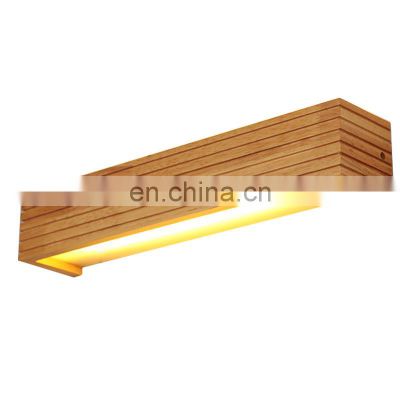 Nordic modern creative simple solid wood led wall lamps for decoration