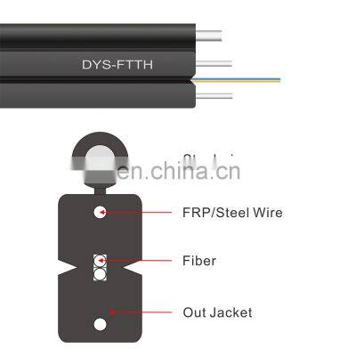 Factory Price 1 2 Core FTTH Fiber Optical Drop Cable 1km Price Ftth Cable for Indoor/Outdoor Use photo-4