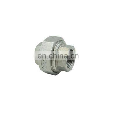 bsp NPT DN50 DN32 malleable stainless steel pipe fitting ss 304 316L male thread union