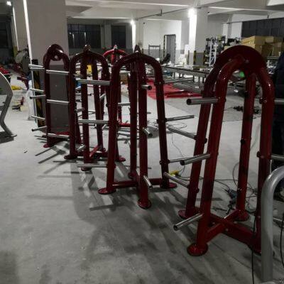 Custom Logo Vertical Professional Fitness Stand Bumper Plate Weightlifting Barbell Bar Gym Storage Weight Plate Storage Rack photo-5