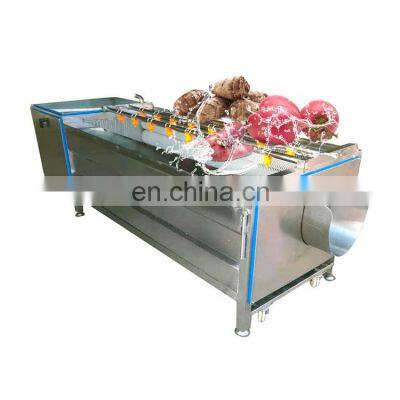 Factory price unique fruit washer continuous brush vegetable washing machine