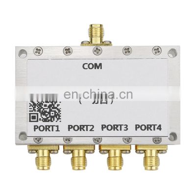 QM-PD4-05100S RF Power Divider Power Combiner 5-1000M Power Splitter S-MA Connector One To Four