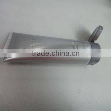 Silver color shiny cosmetic plastic soft tube
