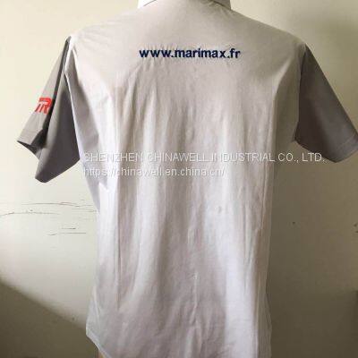 Ladies' 97cotton 3%spandex Short Sleeve Shirt photo-2