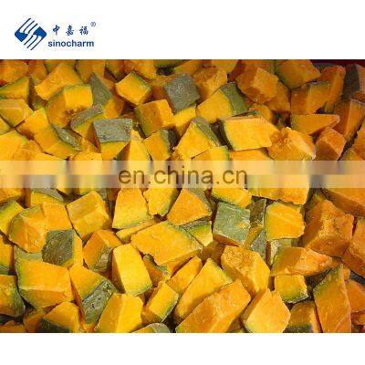 2cm IQF Pumpkin Chunk For Korean Market