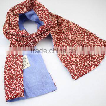 C58503S Kids Baby Winter Scarf Floral Printed Cotton Soft Scarf photo-3