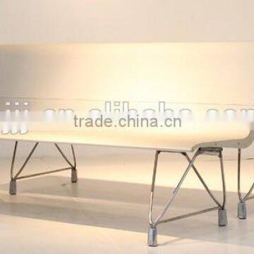 2 Seater 4 Seater Aluminium Alloy Leg Airport Chair Lounge Chair Waiting Chair H60C-2-V With Cow Leather Covered photo-4