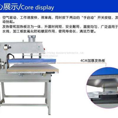 Pneumatic Double Position Slide Hot Stamping Machine 60*80 Clothing Hot Drilling LOGO Heat Transfer Press Machine photo-4