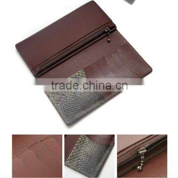 Custom Men Luxury Genuine Python Snake Skin Leather Clutch Bag Wallet photo-2