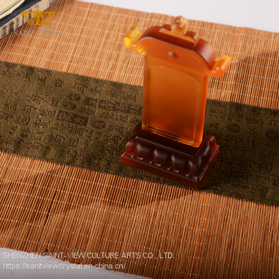 No Oxidation Customization Crystal Glass Engrave Name Consecrate Deities Ancestor Memorial Tablet photo-3